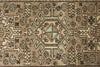 3x12 Brown and Multicolor Turkish Oushak Runner