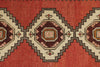 3x9 Red and Ivory Turkish Tribal Runner