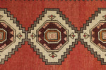 3x9 Red and Ivory Turkish Tribal Runner