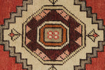 3x9 Red and Ivory Turkish Tribal Runner