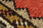 3x9 Red and Ivory Turkish Tribal Runner