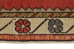 3x9 Red and Ivory Turkish Tribal Runner