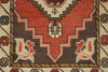 3x9 Red and Ivory Turkish Tribal Runner