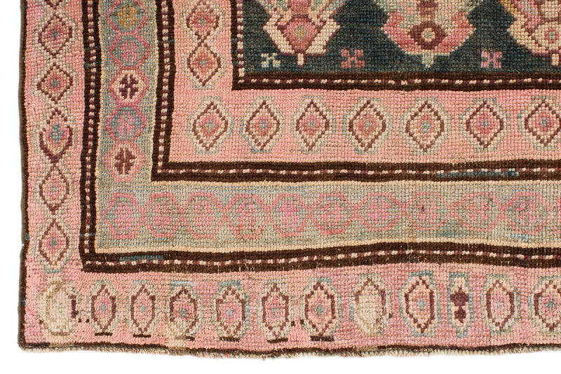 4x12 Multicolor and Pink Kazak Tribal Runner