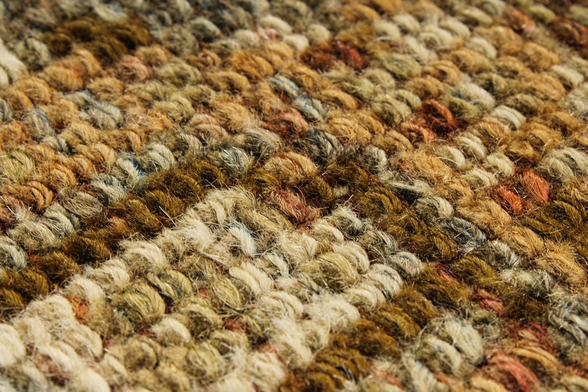 4x10 Brown and Multicolor Turkish Tribal Runner