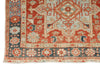 3x9 Lİght Red and Multicolor Turkish Tribal Runner