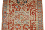3x9 Lİght Red and Multicolor Turkish Tribal Runner