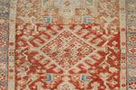 3x9 Lİght Red and Multicolor Turkish Tribal Runner