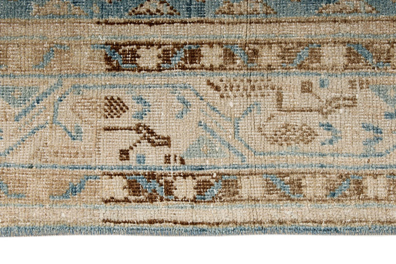 3x13 Blue and Multicolor Persian  Tribal Runner