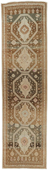 5x16 Brown and Beige Anatolian Tribal Runner