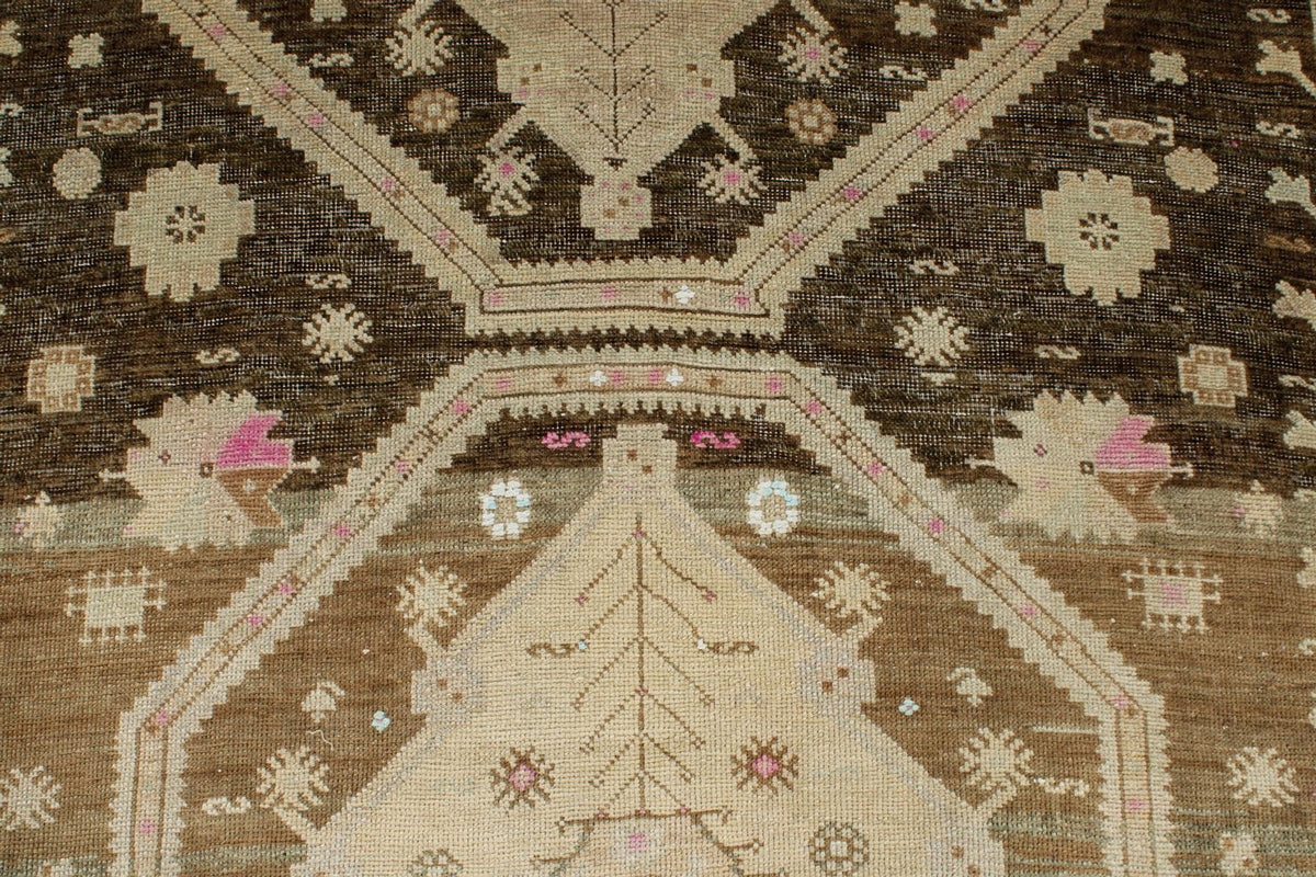 5x16 Brown and Beige Anatolian Tribal Runner