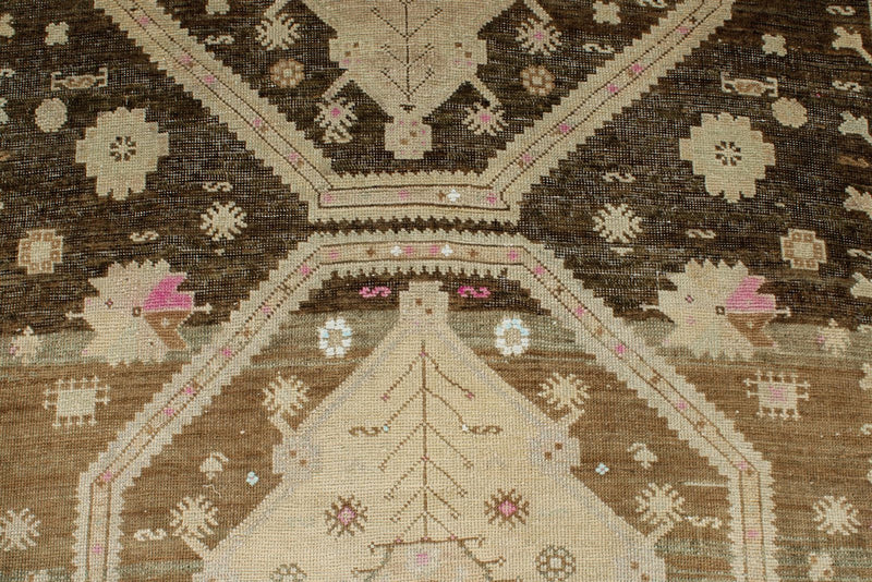 5x16 Brown and Beige Anatolian Tribal Runner