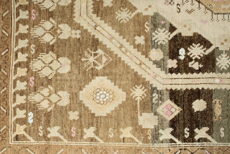 5x16 Brown and Beige Anatolian Tribal Runner