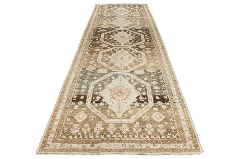 5x16 Brown and Beige Anatolian Tribal Runner