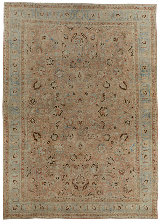 11x16 Rust and Blue Persian Rug