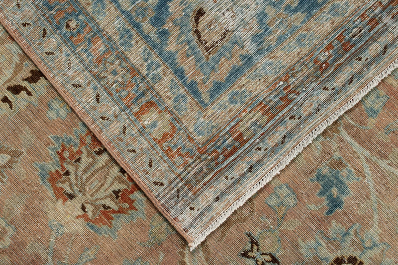 11x16 Rust and Blue Persian Rug
