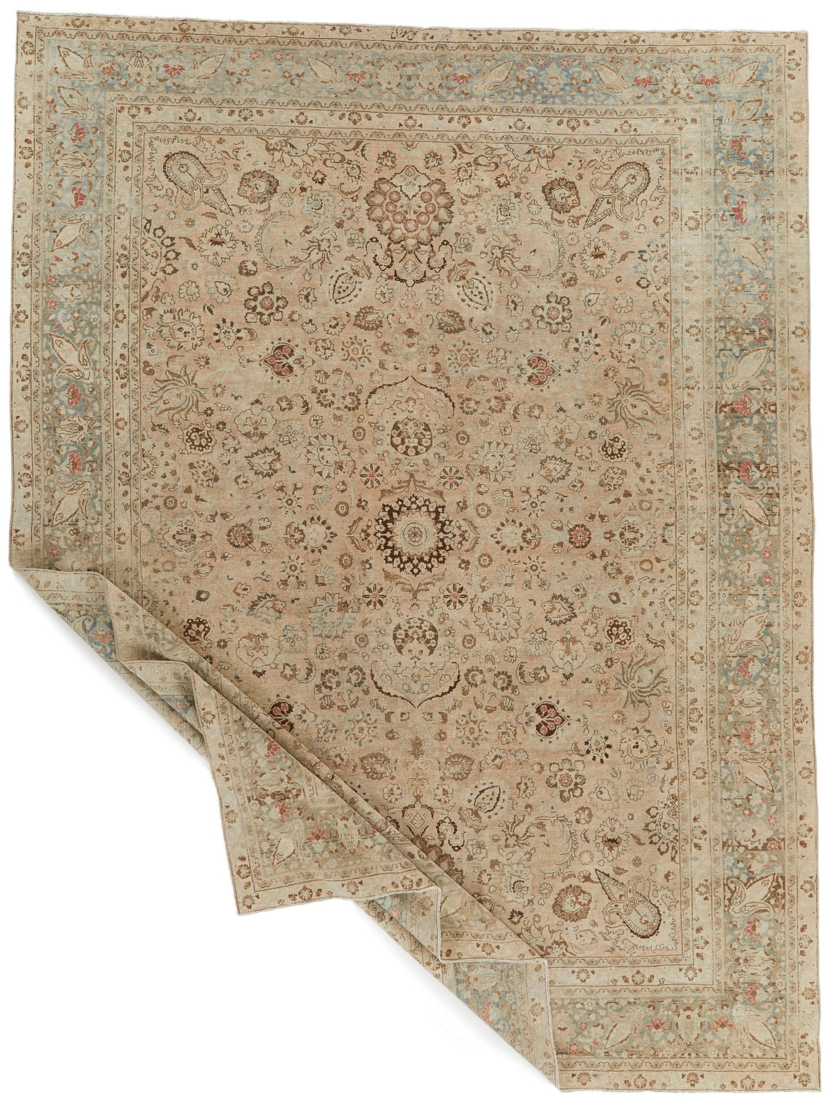 11x15 Light Rust and Multicolor Persian Rug