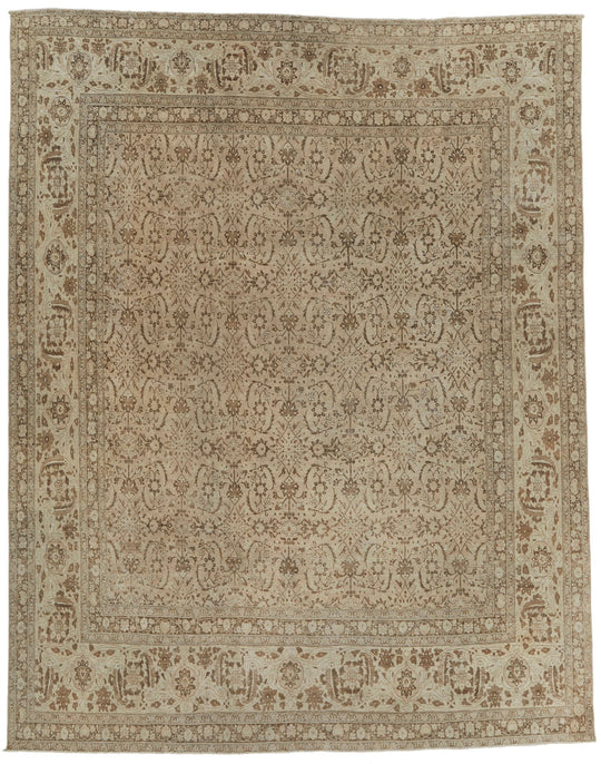 10x13 Beige and Brown Persian Rug