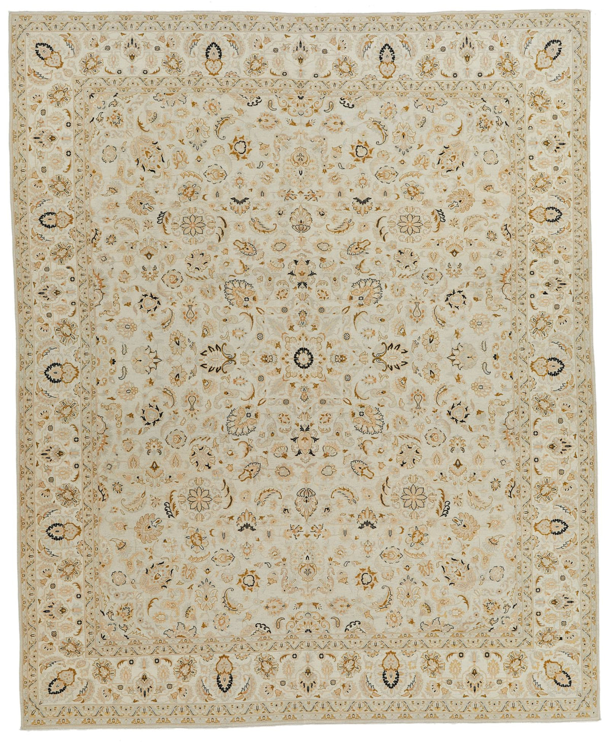 8x10 Ivory and Ivory Persian Traditional Rug