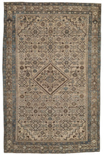 5x7 Light Gray and Gray Persian Tribal Rug