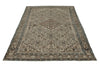 5x7 Light Gray and Gray Persian Tribal Rug