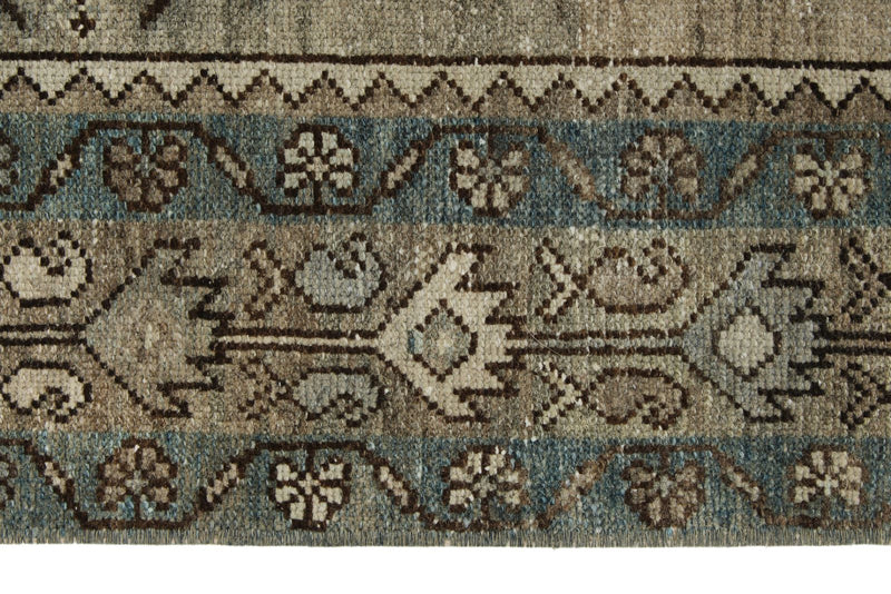 5x7 Light Gray and Gray Persian Tribal Rug