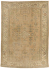 11x16 Light Brown and Beige Turkish Oushak Rug