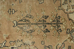 11x16 Light Brown and Beige Turkish Oushak Rug