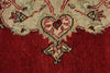 5x9 Red and Green Turkish Tribal Rug