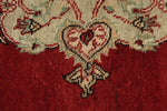 5x9 Red and Green Turkish Tribal Rug