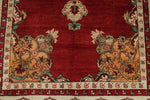 5x9 Red and Green Turkish Tribal Rug