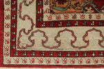 5x9 Red and Green Turkish Tribal Rug