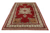 5x9 Red and Green Turkish Tribal Rug