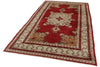5x9 Red and Green Turkish Tribal Rug