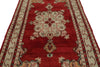 5x9 Red and Green Turkish Tribal Rug