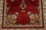 5x9 Red and Green Turkish Tribal Rug