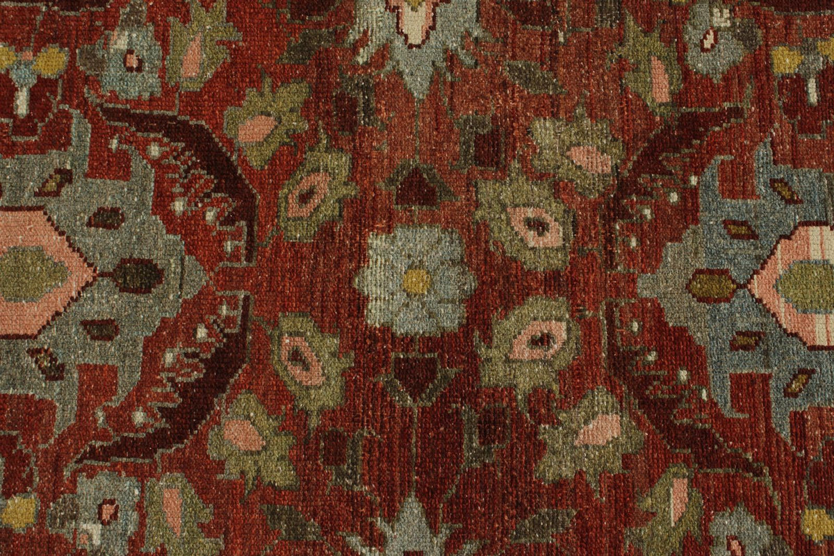 4x10 Rust and Brown Persian Tribal Runner