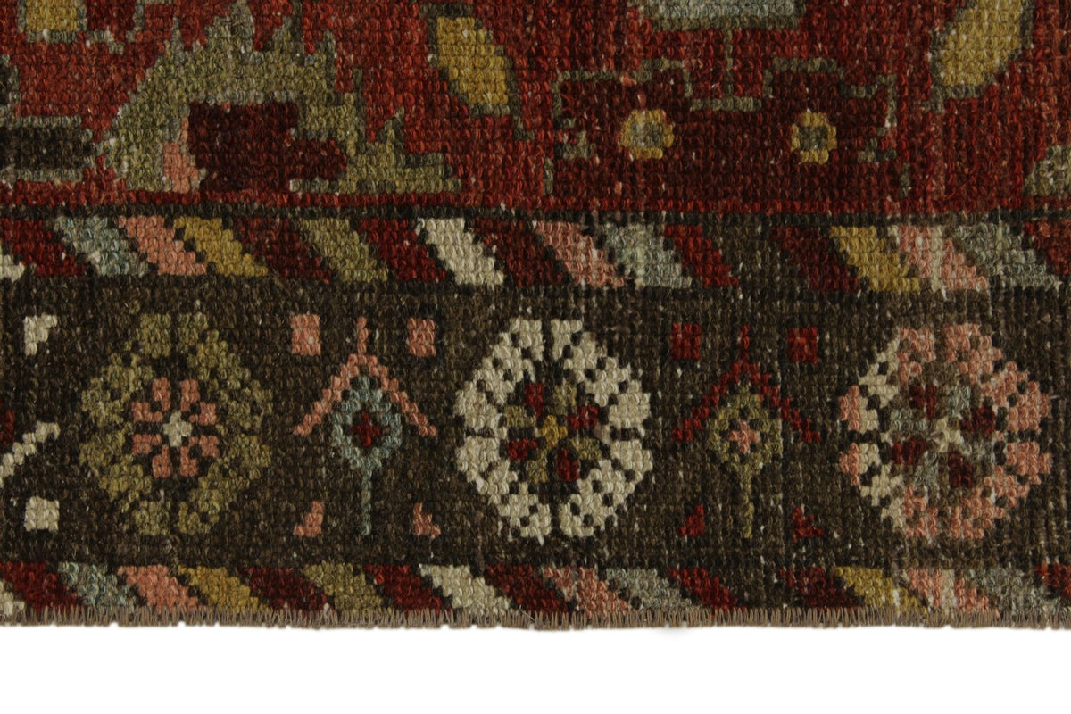 4x10 Rust and Brown Persian Tribal Runner