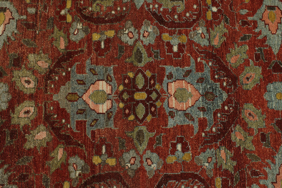 4x10 Rust and Brown Persian Tribal Runner