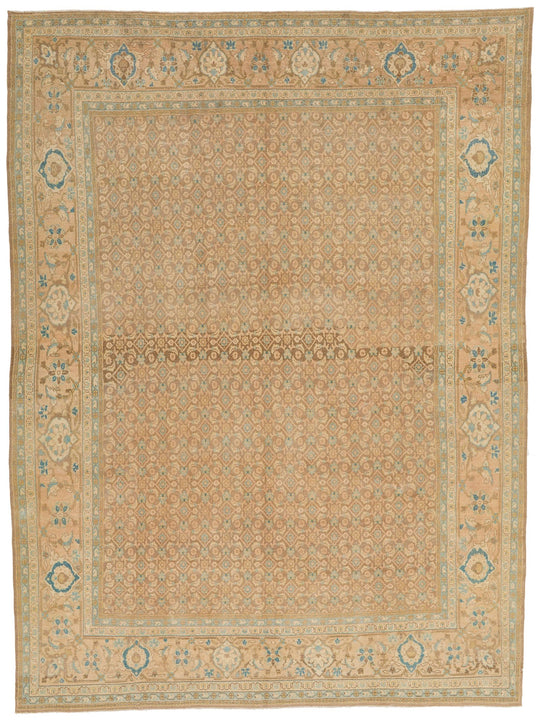 8x10 Lıght Brown and Beıge Persian Traditional Rug