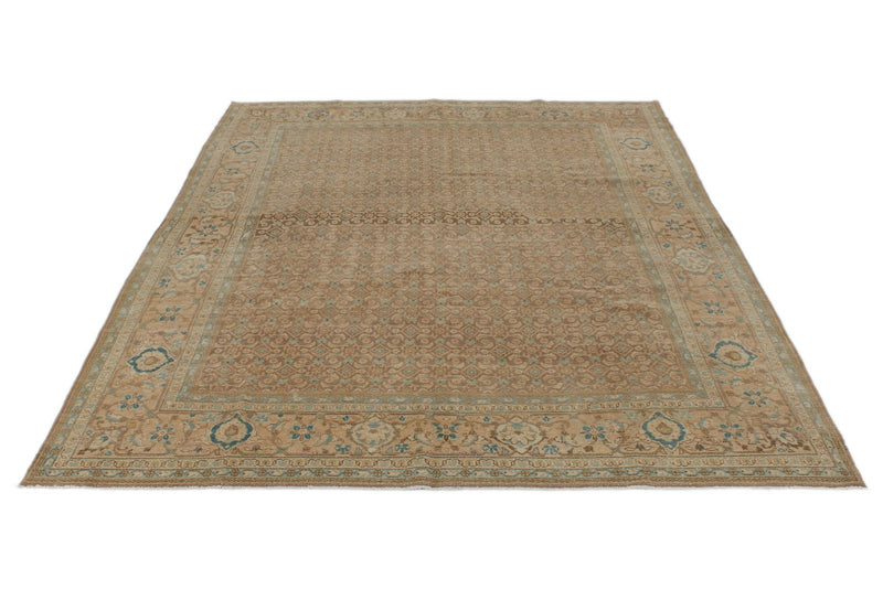 8x10 Lıght Brown and Beıge Persian Traditional Rug