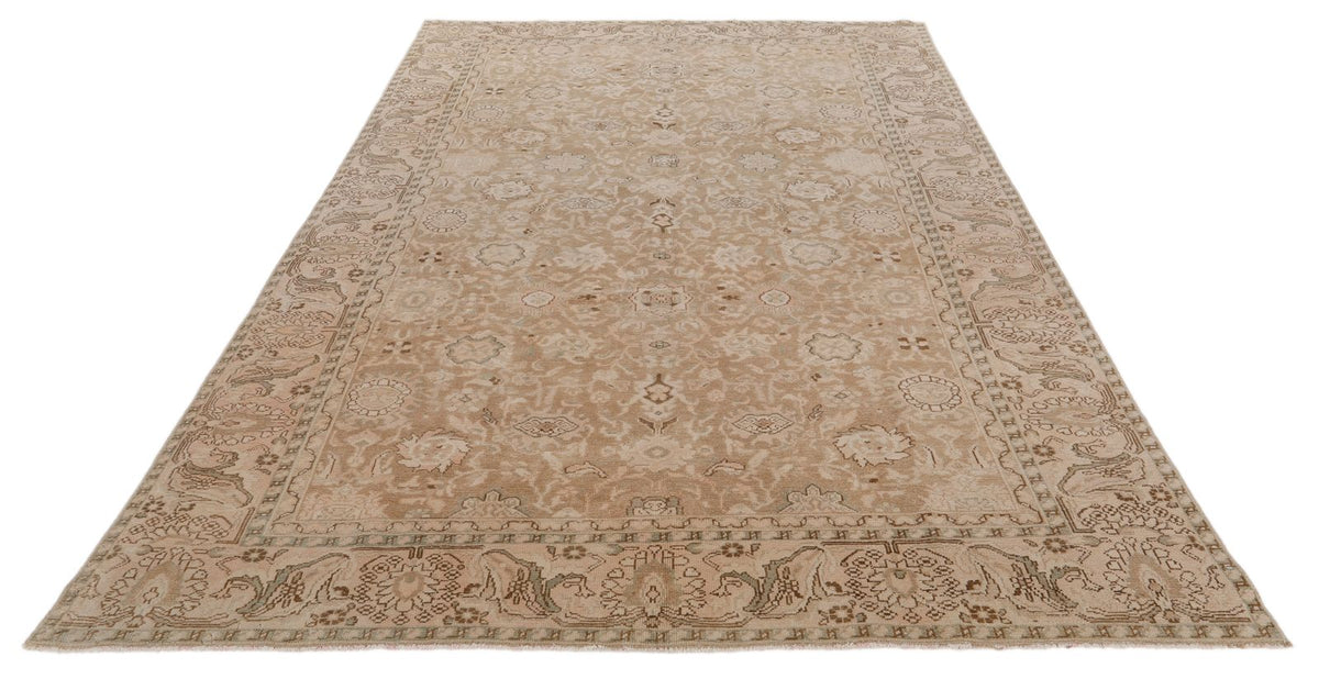 7x10 Camel and Brown Persian Traditional Rug