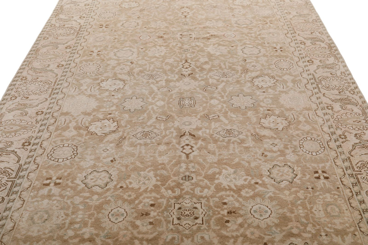 7x10 Camel and Brown Persian Traditional Rug