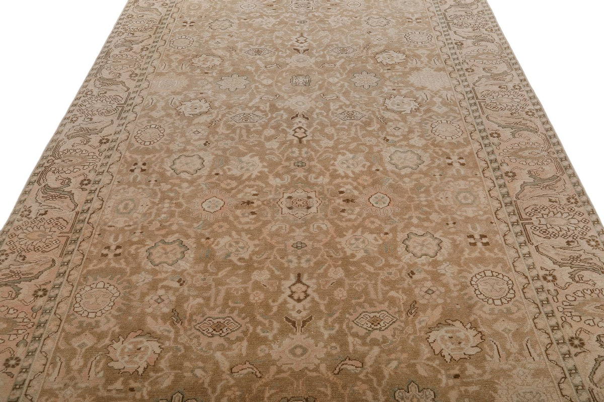 7x10 Camel and Brown Persian Traditional Rug