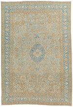 8x12 Light Brown and Blue Persian Traditional Rug