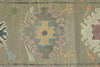 3x15 Gray and Multicolor Turkish Oushak Runner