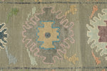 3x15 Gray and Multicolor Turkish Oushak Runner