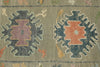 3x15 Gray and Multicolor Turkish Oushak Runner