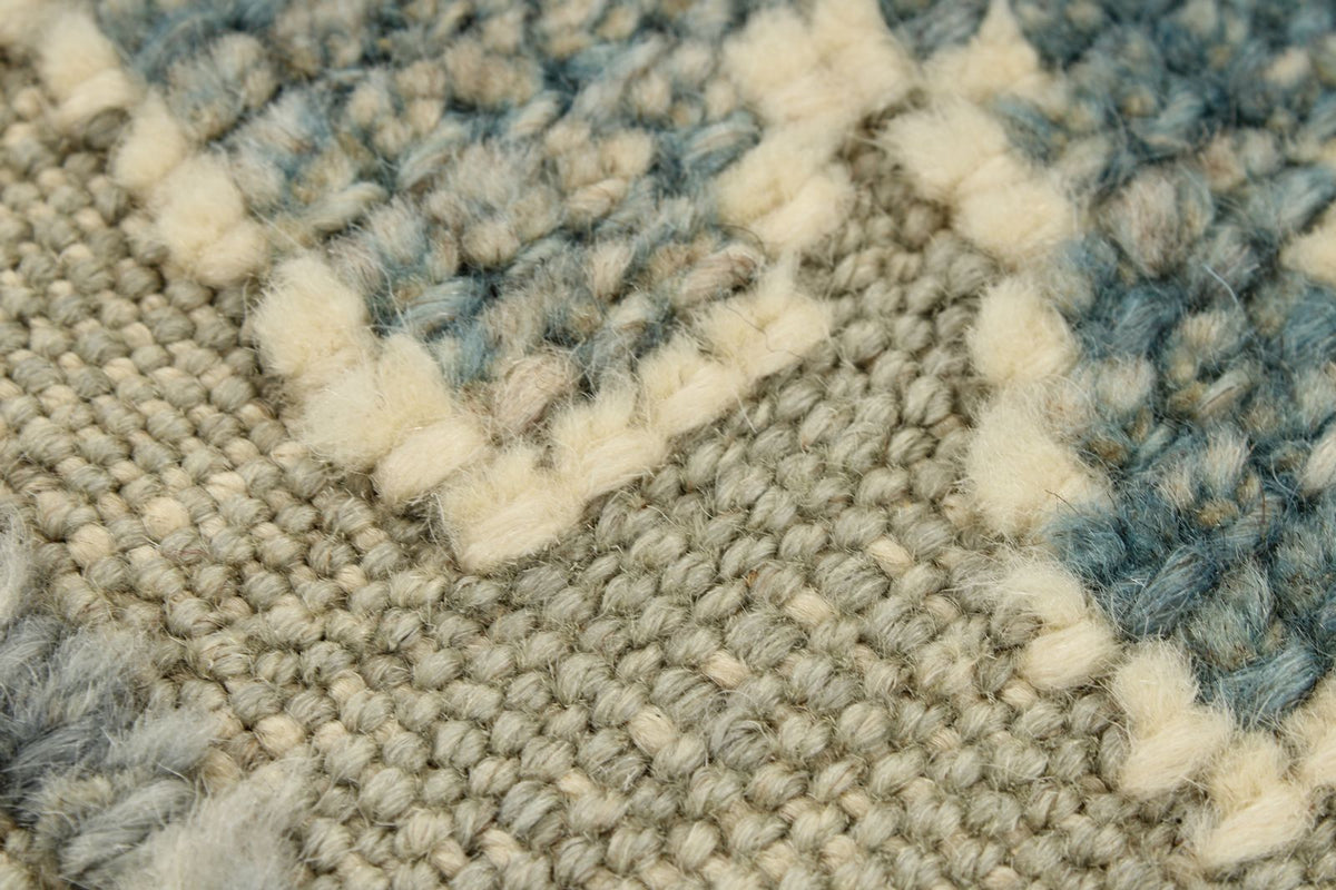 3x15 Gray and Multicolor Turkish Oushak Runner