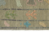 3x15 Gray and Multicolor Turkish Oushak Runner
